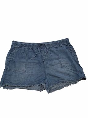 For The Republic Washed Blue draw string -Waist Women’s Shorts size XL